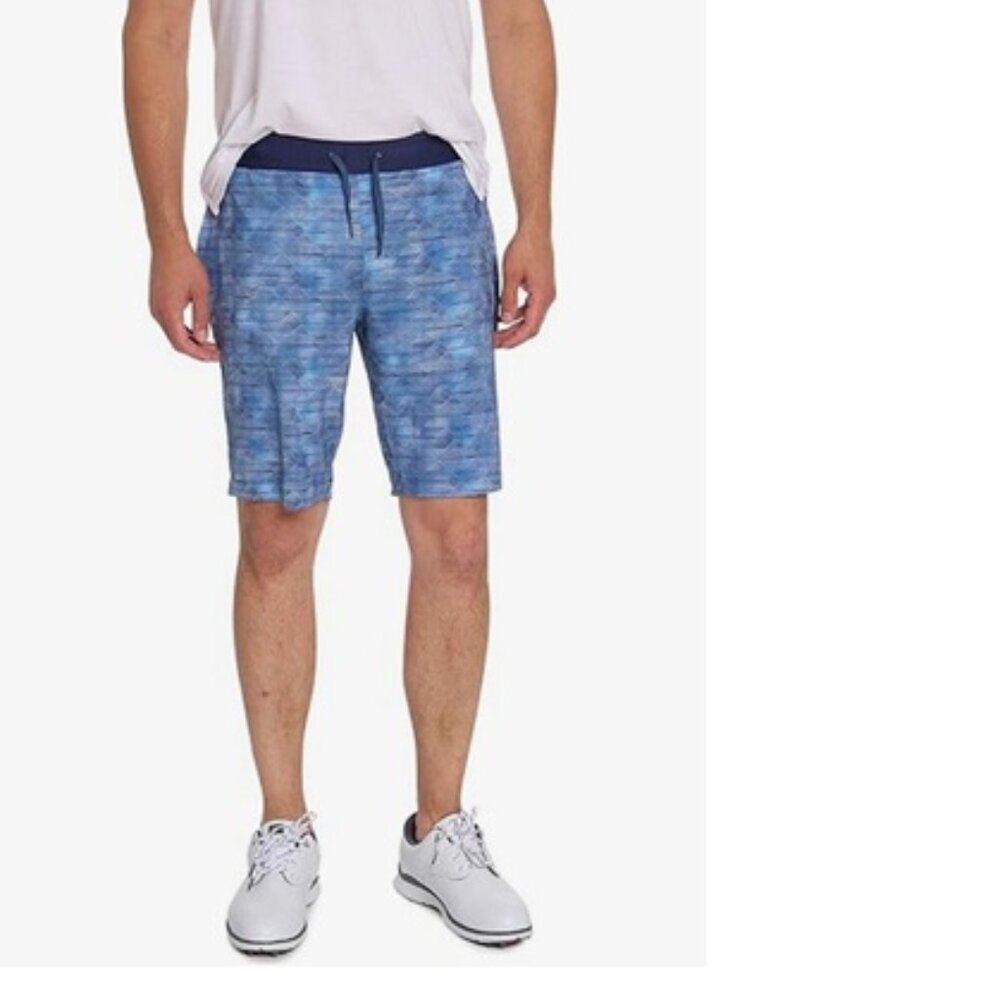 NWT Robert Graham Men's Forman Knit Short Printed Shorts Navy Size Small